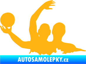 Samolepka Vodní pólo 001 levá světle oranžová