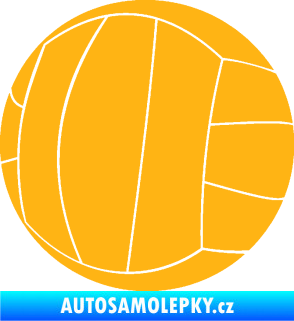 Samolepka Volejbalový míč 003 světle oranžová