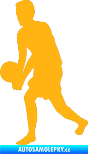 Samolepka Voleybal 013 levá světle oranžová