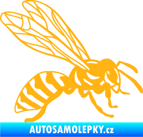 Samolepka Vosa 006 pravá světle oranžová