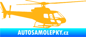 Samolepka Vrtulník 002 pravá helikoptéra světle oranžová