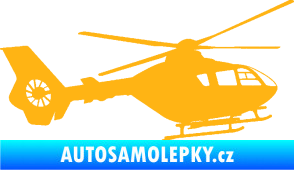 Samolepka Vrtulník 006 pravá světle oranžová