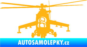 Samolepka Vrtulník 009 levá helikoptéra světle oranžová