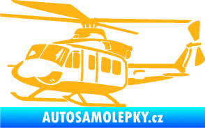 Samolepka Vrtulník 010 levá helikoptéra světle oranžová