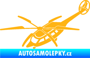 Samolepka Vrtulník 011 levá helikoptéra světle oranžová