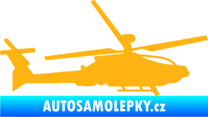 Samolepka Vrtulník 013 pravá světle oranžová