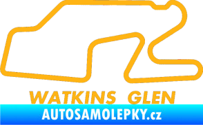 Samolepka Okruh Watkins Glen International světle oranžová