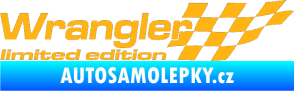 Samolepka Wrangler limited edition pravá světle oranžová