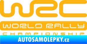 Samolepka WRC -  World Rally Championship světle oranžová