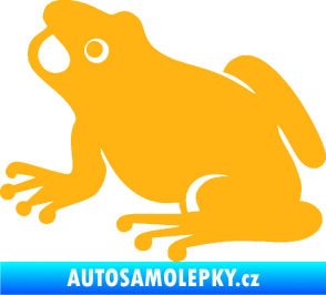 Samolepka Žába 007 levá světle oranžová