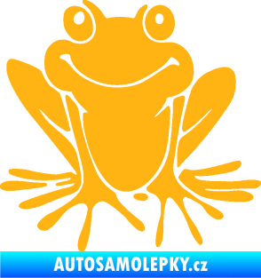 Samolepka Žába 008 levá světle oranžová