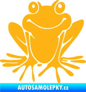 Samolepka Žába 008 pravá světle oranžová