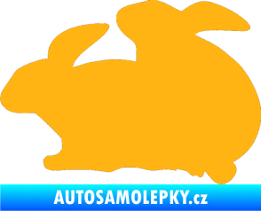 Samolepka Zajíci sex levá světle oranžová