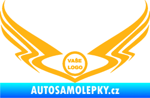 Samolepka Znak Tetování 003 světle oranžová