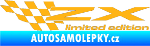 Samolepka ZX limited edition levá světle oranžová