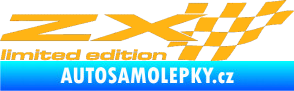 Samolepka ZX limited edition pravá světle oranžová