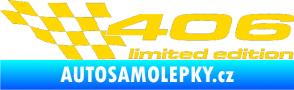 Samolepka 406 limited edition levá jasně žlutá