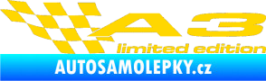 Samolepka A3 limited edition levá jasně žlutá