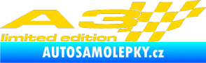 Samolepka A3 limited edition pravá jasně žlutá