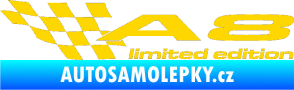 Samolepka A8 limited edition levá jasně žlutá