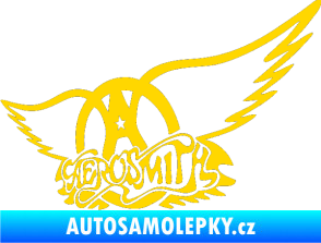 Samolepka Aerosmith 002 jasně žlutá