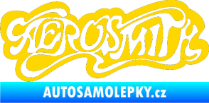 Samolepka Aerosmith 003 jasně žlutá