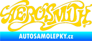 Samolepka Aerosmith 004 jasně žlutá