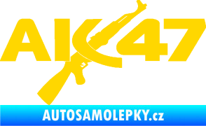 Samolepka AK 47 jasně žlutá