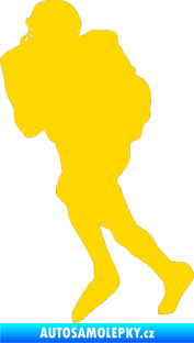 Samolepka Americký fotbal 002 levá jasně žlutá