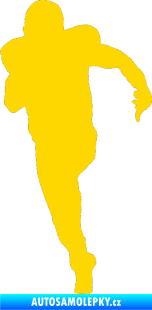 Samolepka Americký fotbal 005 levá jasně žlutá