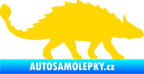 Samolepka Ankylosaurus 001 pravá jasně žlutá