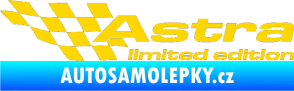 Samolepka Astra limited edition levá jasně žlutá