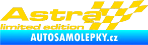 Samolepka Astra limited edition pravá jasně žlutá