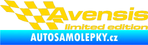 Samolepka Avensis limited edition levá jasně žlutá