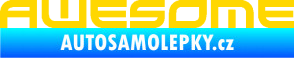 Samolepka Awesome jasně žlutá