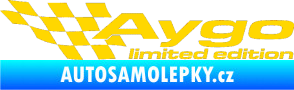 Samolepka Aygo limited edition levá jasně žlutá