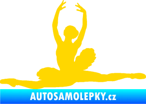 Samolepka Baletka 004 levá jasně žlutá