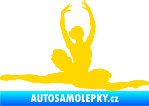 Samolepka Baletka 004 pravá jasně žlutá