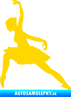 Samolepka Baletka 007 levá jasně žlutá