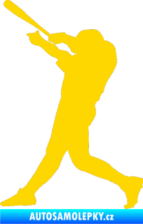 Samolepka Baseball 011 levá jasně žlutá