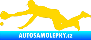 Samolepka Baseball 015 levá jasně žlutá