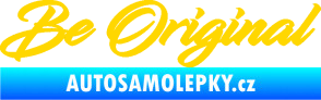 Samolepka Be Original nápis jasně žlutá