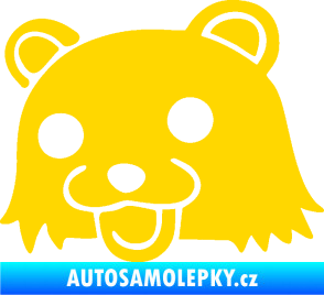 Samolepka Bear levá jasně žlutá