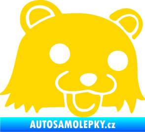 Samolepka Bear pravá jasně žlutá