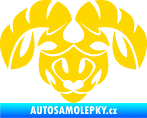 Samolepka Beran zvěrokruh 003  jasně žlutá