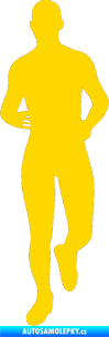 Samolepka Běžec 002 levá jasně žlutá