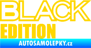 Samolepka Black edition jasně žlutá