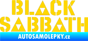 Samolepka Black Sabbath 001 jasně žlutá