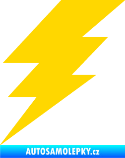 Samolepka Blesk 001 elektřina jasně žlutá