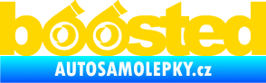 Samolepka Boosted turbo jasně žlutá